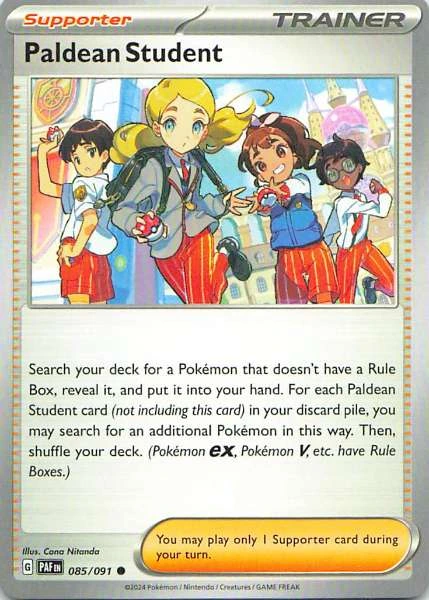 Paldean Student - Paldean Fates #085/091
