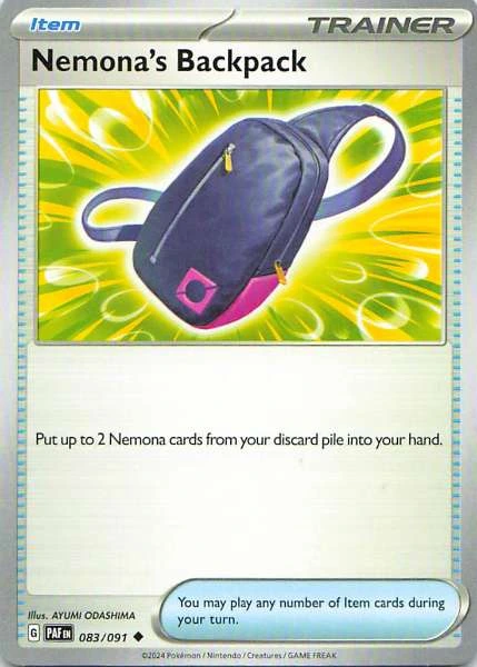 Nemona's Backpack - Paldean Fates #083/091