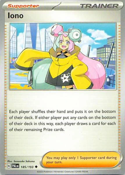 Iono - Pokémon Paldea Evolved #185/193