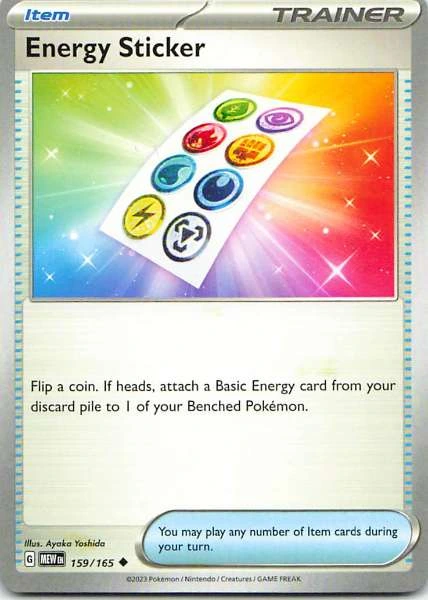 Energy Sticker - Pokémon 151 #159/165