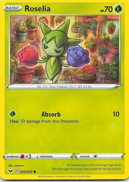 Roselia - Sword & Shield #002/202