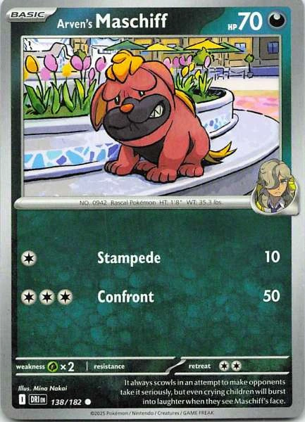 Arven's Maschiff - Pokémon #138/182