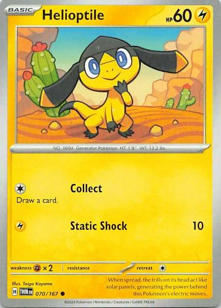 Helioptile - Twilight Masquerade #070/167