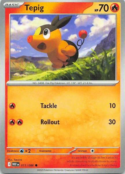 Tepig - WHT #011/086
