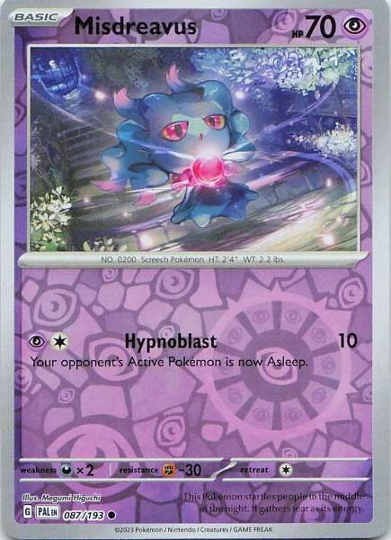 Misdreavus - Pokémon Paldea Evolved #087/193