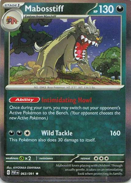 Mabosstiff - Pokémon Paldean Fates #063/091