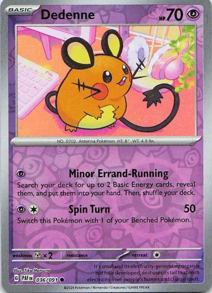 Dedenne - Pokémon Paldean Fates #036/091