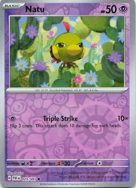 Natu - Paldean Fates #025/091