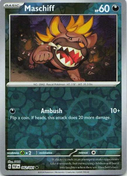 Maschiff - Pokémon Paldean Fates #062/091