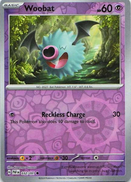 Woobat - Paldean Fates #032/091