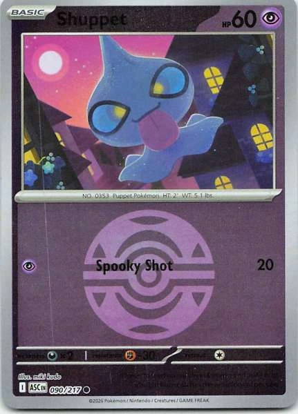 Shuppet Dusk Ball - Pokémon: Ascended Heroes #090/217