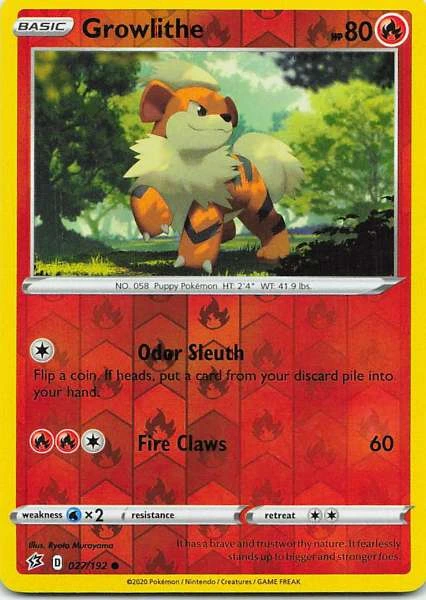Growlithe - Rebel Clash #027/192
