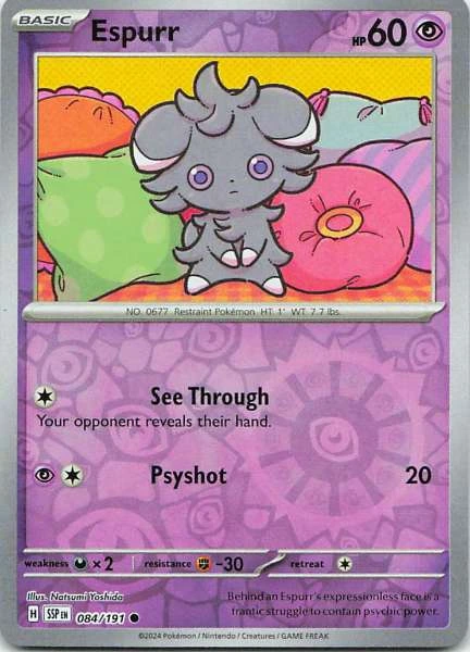 Espurr - Scarlet & Violet—Surging Sparks #084/191