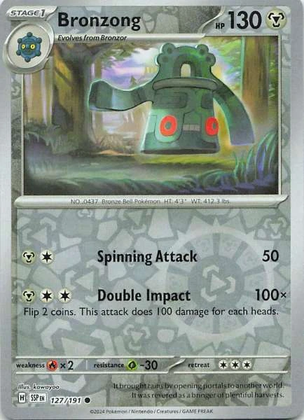 Bronzong Reverse Holo - Scarlet & Violet—Surging Sparks #127/191