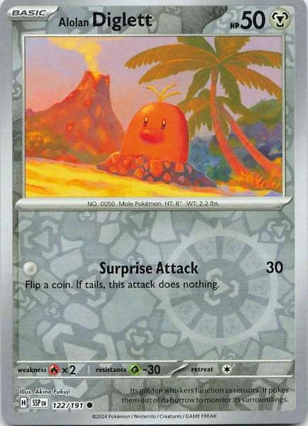 Alolan Diglett - Stellar Crown #122/191