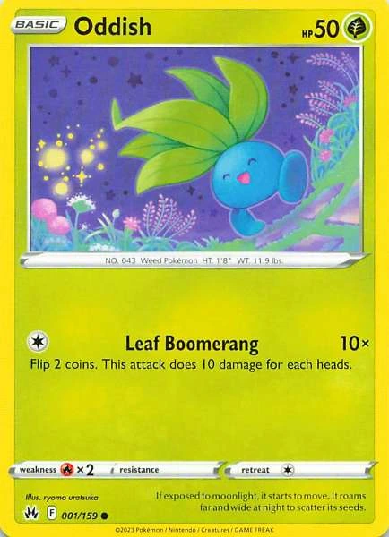 Oddish - Pokémon Crown Zenith #001/159