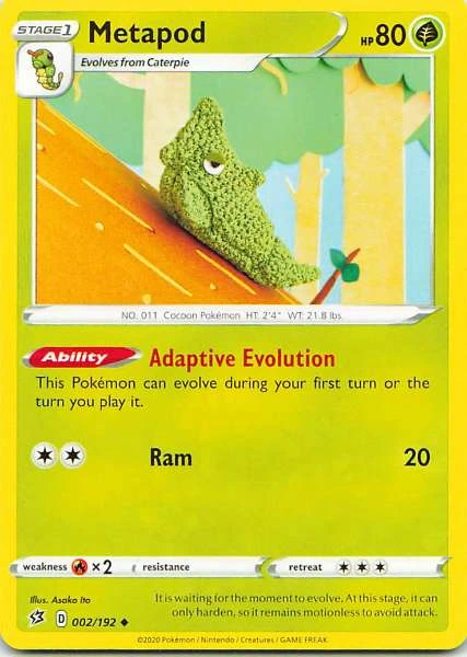 Metapod - Sword & Shield—Rebel Clash #002/192