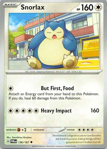 Snorlax - Twilight Masquerade #136/167