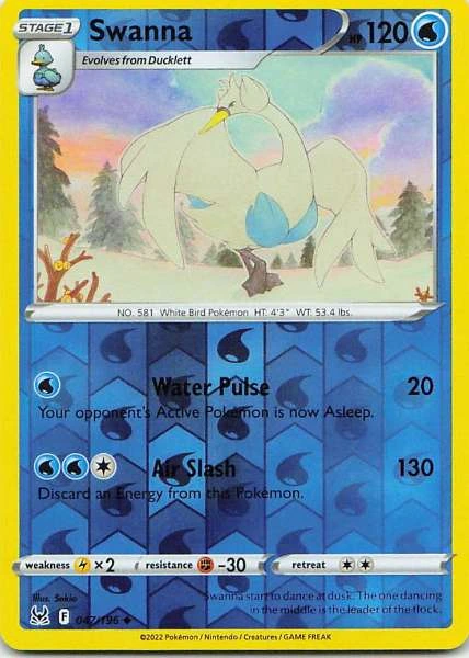 Swanna - Pokémon Sword & Shield: Lost Origin #047/196