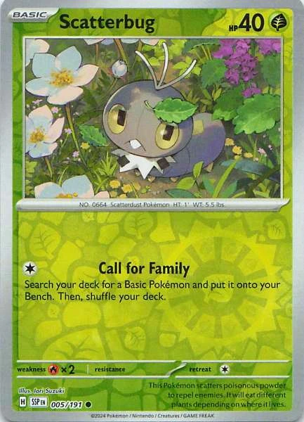 Scatterbug - Scarlet & Violet: Surging Sparks #005/191