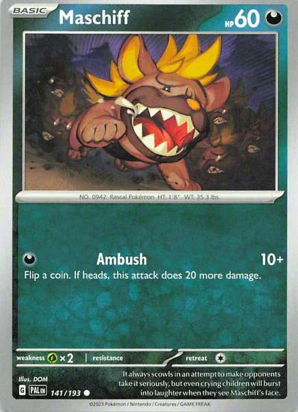 Maschiff - Pokémon #141/193