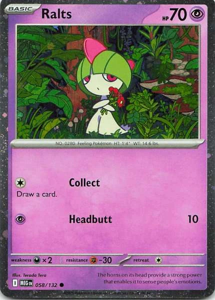 Ralts Cosmos Holo - Platinum #058/132