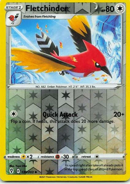 Fletchinder - Sword & Shield—Evolving Skies #139/203