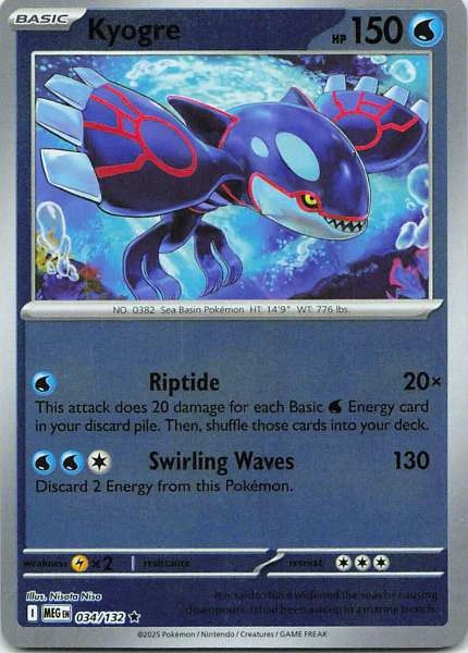 Kyogre - Pokémon #034/132