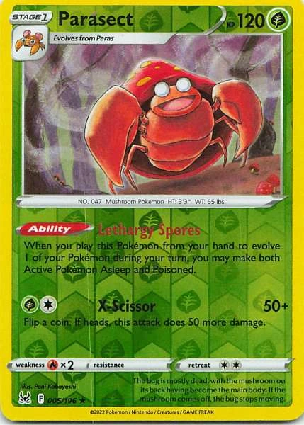 Parasect - Lost Origin #005/196