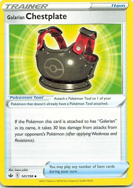 Galarian Chestplate - Evolving Skies #141/198