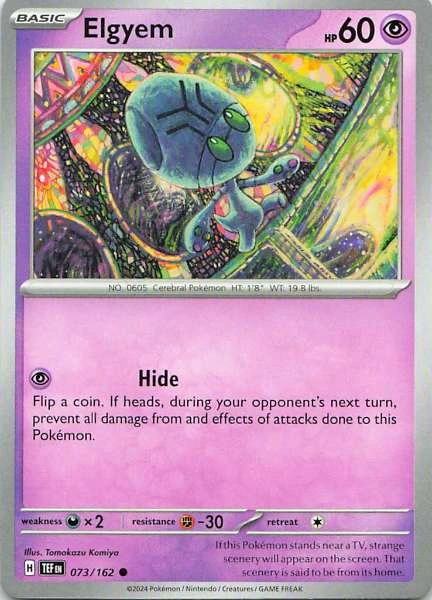 Elgyem - Pokémon Scarlet & Violet: Temporal Forces #073/162