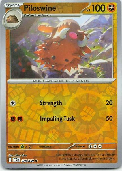 Piloswine - Scarlet & Violet: Journey Together #078/159