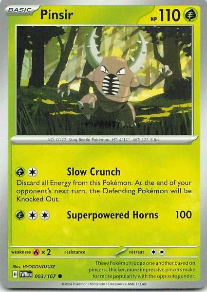 Pinsir - Pokémon Twilight Masquerade #003/167