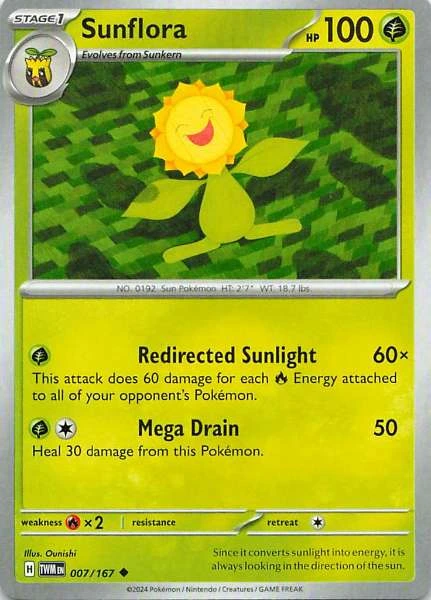 Sunflora - Twilight Masquerade #007/167