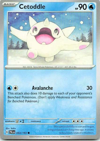 Cetoddle - Pokémon Paldea Evolved #053/193