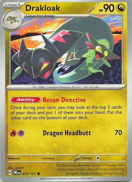 Drakloak - Pokémon Scarlet & Violet: Prismatic Evolutions #072/131