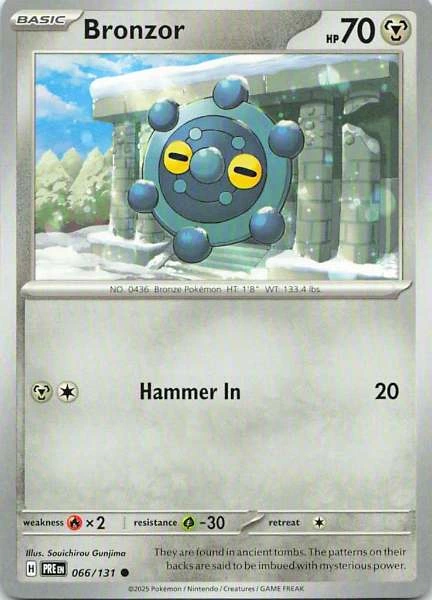 Bronzor - Scarlet & Violet: Prismatic Evolutions #066/131