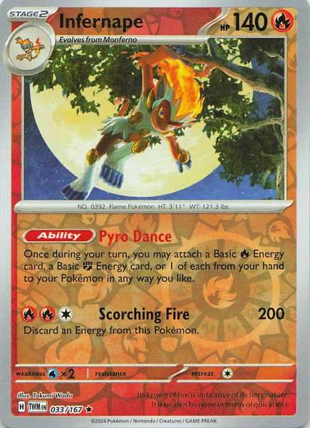 Infernape - Pokémon Twilight Masquerade #033/167