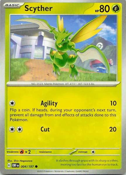 Scyther - Obsidian Flames #004/197