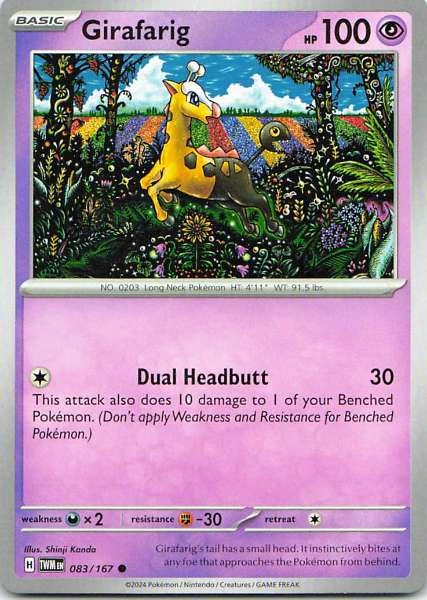 Girafarig - Twilight Masquerade #083/167