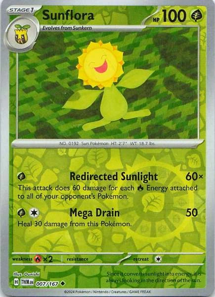 Sunflora - Twilight Masquerade #007/167