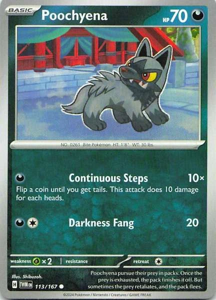 Poochyena - Twilight Masquerade #113/167