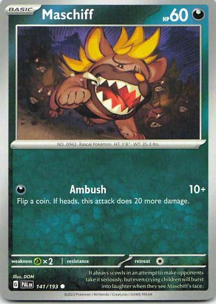 Maschiff - Scarlet & Violet—Paldea Evolved #141/193