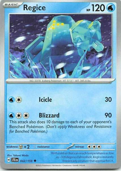 Regice - Temporal Forces #042/159