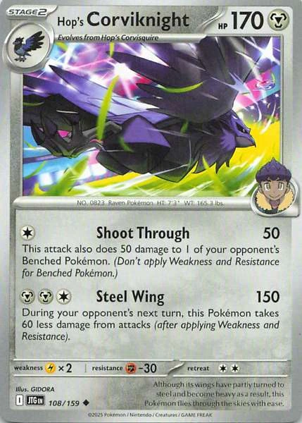 Hop's Corviknight - Scarlet & Violet: Journey Together #108/159