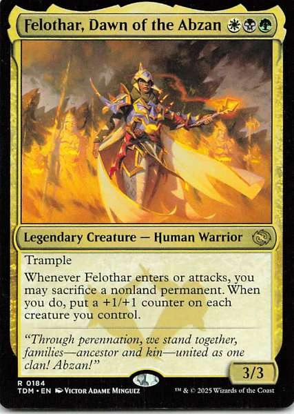 Felothar, Dawn of the Abzan - TDM #0184