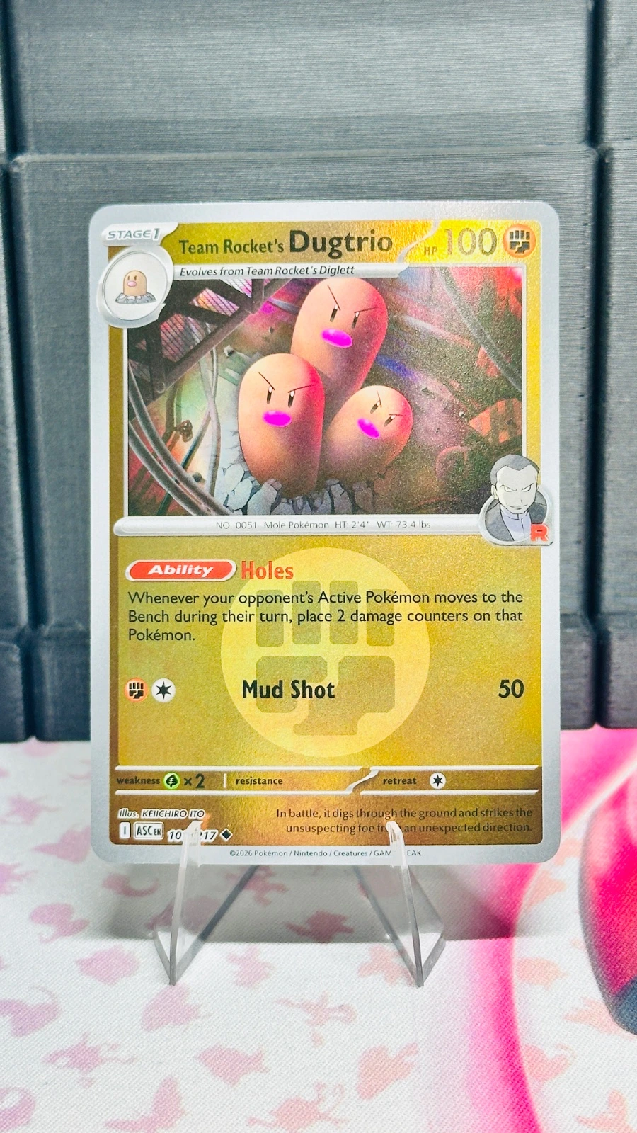 Team Rockets Dugtrio #101 (energy symbol) - Ascended Heroes