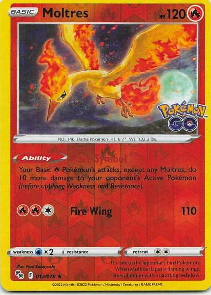 Moltres - Pokémon GO #012/078