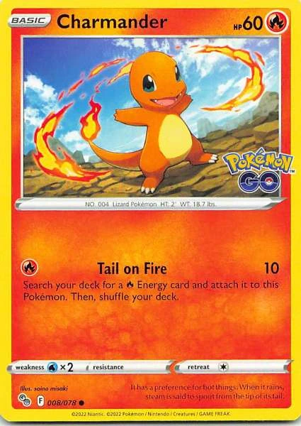Charmander - Pokémon GO #008/078