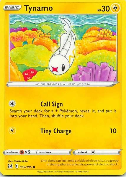 Tynamo - Sword & Shield: Lost Origin #059/196